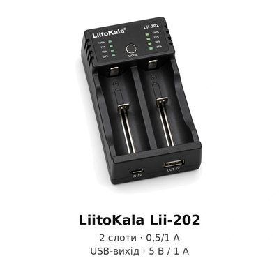 Зарядний пристрій LiitoKala Lii-202